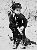 Tezuka Osamu as a young boy