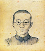 Self-portrait in junior high school age (sketch)