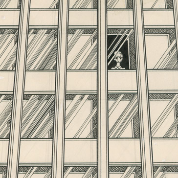 Woman behind the Dark Window