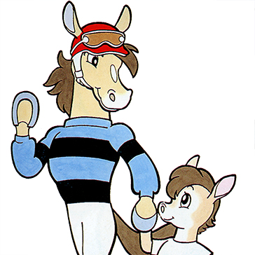 Mascot character Morioka Central Horse Race